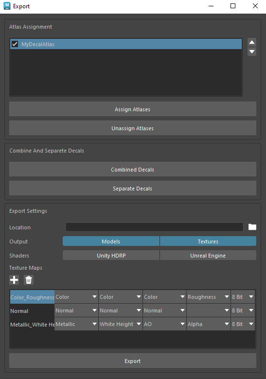 Export Tool