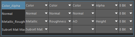 Default Texture Map export settings and Below Decal Shader Graph